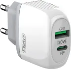 Зарядний пристрій Intaleo TCQ/PD220 USB QC USB-C PD 20W White