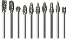 Набір борфрез шарошек 10 шт для гравера по металу 3,0 х 6,0 вольфрамові свердла (693398284)