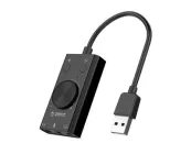 Звукова карта Orico SC2-BK USB 2.0 зовнішня стерео з регулятором гучності