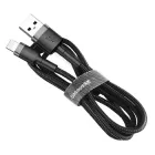 Кабель Baseus cafule cabel USB 2.4A 0.5M (CALKLF-AG1) Gray+Black