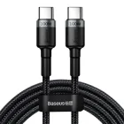 Кабель Baseus Cafule PD2.0 100W flash charging USB Для Type-C cabel (20V 5A) 2m (CATKLF-ALG1) Gray+Black