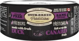 Вологий корм для котів Oven-Baked Tradition Bio Biscuit повністю беззерновий паштет зі свіжого м'яса качки 156 г (669066087709)