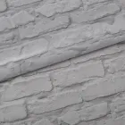 Шпалери вологостійкі на паперовій основі Континент Цегла сірий 0,53х10,05м (2190)