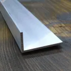 Кутник алюмінієвий 80х20х2 без покриття, деталь 0,5 метри