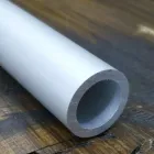 Труба кругла алюмінієва 12х2,5 анод срібло, деталь 0,5 метри