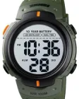 Чоловічий годинник Skmei Neon 10 Bar 1560 Green-Orange