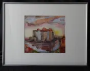 Картина акварель "Фортеця" 30/40 2012