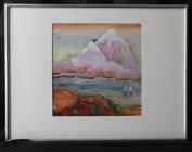 Картина акварель "Пара" 30/40 2012