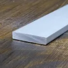 Смуга алюмінієва 30х8 анод срібло, 0,5 метри