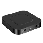 Bluetooth універсальний аудіо ресівер + трансмітер BT-13 RX/TX із вбудованим акумулятором Чорний
