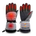 Рукавички з підігрівом FG Чорний/Сірий USB Type-C з утеплювачем 3M + два акумулятори по 5000 Mah