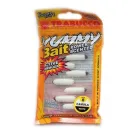 Силіконова приманка біла, Trabucco YUMMY BAIT CAMOLA 8шт WHITE