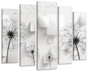 Модульна картина Абстракція Кульбаби Art-397_5 ( 80х118см )