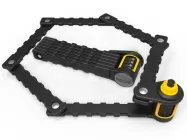 Велозамок складаний сегментний Onguard K9 Heavy Duty Combo (885мм, чорний/жовтий)