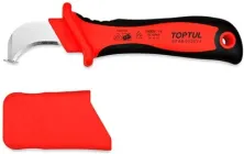 Ніж кабельний Toptul ізольований 1000V VDE із загнутим лезом (SFAB5020V4)