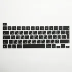 Накладка на клавіатуру Fruct для MacBook Pro 13 (2020) / MacBook Pro 13 (2022 M2) / Pro 16 (2019) EU Чорна Українскі букви