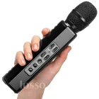 Караоке мікрофон Losso K6 Premium чорний (стерео-звучання)