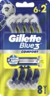 Одноразові станки для гоління (Бритви) чоловічі Gillette Blue 3 Comfort 8 шт (7702018604319)