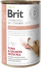 Влажный беззерновой корм Brit Veterinary Diet Renal для собак при заболеваниях почек, тунец, лосось и горох 400 г (8595602535958)