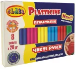Пластилін Class Чисті руки ECO Maxi 8 кольорів 160 г (7644С) (8591662764406)