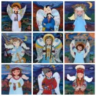 Набір з 9 поштових листівок Cardsforsoul Ангели України 10,5 Х 14,8 см