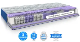 Матрац ортопедичний EMM DAMASK Arabeska 70x190 см