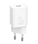 Адаптер мережевий BASEUS Super Si quick charger IC 1Type-C 3A/30W PD/QC CCSUP-J01 білий