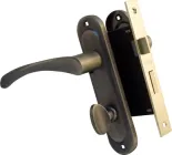 Ручка на планці Bravo 162 WC + механізм 1251 BRB WC Матова латунь (BR26275)