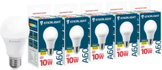 Світлодіодна лампа Enerlight A60 10W 3000K E27 (A60E2710SMDWFRR) 5 шт
