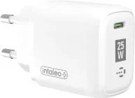 Мережевий зарядний пристрій Intaleo TCGQPD125 USB Type-C 25W White (1283126538827)