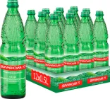 Упаковка лікувально-їдальні гідрокарбонатної мінеральної сильногазованої води Збручанська 77 у склі 0.5 л х 12 пляшок (4820029431335)