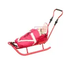 Санки Adbor Piccolino з регульованою ручкою та конвертом Червоний