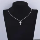 Срібний ланцюжок 925 проби із срібним хрестиком 925 проби "Silver cross"