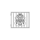 Кована хвіртка Артдеко 1200х1030 (КД-45) ЦІНА ВКАЗАНА ЗА КОМПЛЕКТ ЕЛЕМЕНТІВ