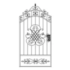 Кована хвіртка Артдеко 1090х1730 (КД-06) ЦІНА ВКАЗАНА ЗА КОМПЛЕКТ ЕЛЕМЕНТІВ