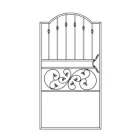Кована хвіртка Артдеко 1000х1900 (КД-10) ЦІНА ВКАЗАНА ЗА КОМПЛЕКТ ЕЛЕМЕНТІВ