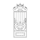 Кована хвіртка Артдеко 1000х2670 (КД-22) ЦІНА ВКАЗАНА ЗА КОМПЛЕКТ ЕЛЕМЕНТІВ