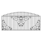 Ковані ворота Артдеко 4000х1500 (КВ-50) ЦІНА ВКАЗАНА ЗА КОМПЛЕКТ ЕЛЕМЕНТІВ