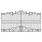 Ковані ворота Артдеко 4000х2000 (КВ-31) ЦІНА ВКАЗАНА ЗА КОМПЛЕКТ ЕЛЕМЕНТІВ