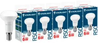 Світлодіодна лампа Enerlight R50 6W 4100K E14 (R50E146SMDNFRR) 5 шт.