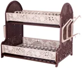 Сушарка для посуду Violet House Ажур 28х40х38 см Бежева (0414 Ажур CAPPUCHINO сушарка д/пос)