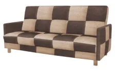 Диван Тетріс 2000*950*1000 (3-х місний розкладний) з Дерева + ДСП / текстиль Коричневий + бежевий МФ Модерн
