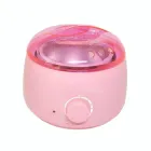 Воскоплав банковий з терморегулятором PRO-WAX 100 для воску в гранулах та таблетках на 400 мл Рожевий (sv1946-pin)