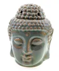 Аромалампа "Будда" керамічна 14х10, 5х11 см зелена 32188