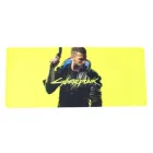 Килимок для комп'ютерної миші Cyberpunk 2077 700-2 ігрова поверхня для ноутбука та комп'ютера розміри 70 x 30 x 0.3 см Жовтий