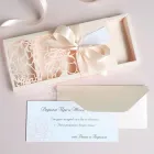 Gift Box Florale персиковий Конверт на гроші на весілля, день народження, ювілей