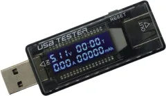 USB тестер Dynamode напруги 3-20V, сили струму 0-3A та заряду батареї 0-99999 mAh (KWS-V21)