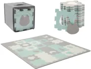 Килимок-пазл Kinderkraft Luno Shapes Mint 30 елементів (KPLUSH00MIN0000)