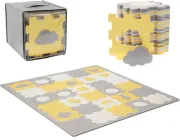 Килимок-пазл Kinderkraft Luno Shapes Yellow 30 елементів (KPLUSH00YEL0000)