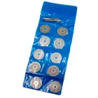 Набір із 10 відрізних алмазних дисків 30мм для гравера дремелю (117255)